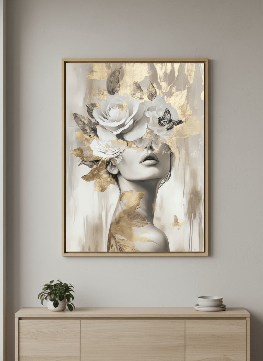 Gold Leaf Bloom by Bella Eve