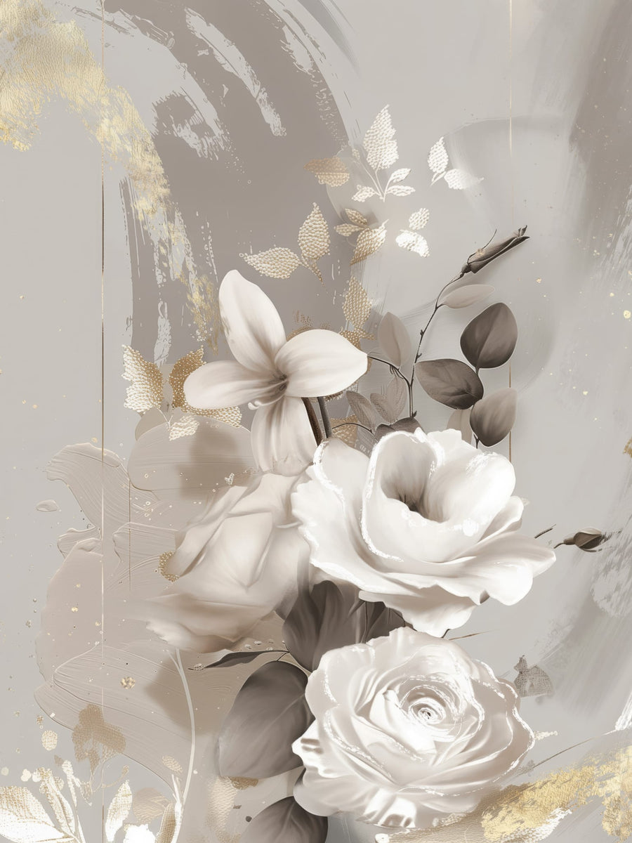 Gold Leaf Florals by Bella Eve