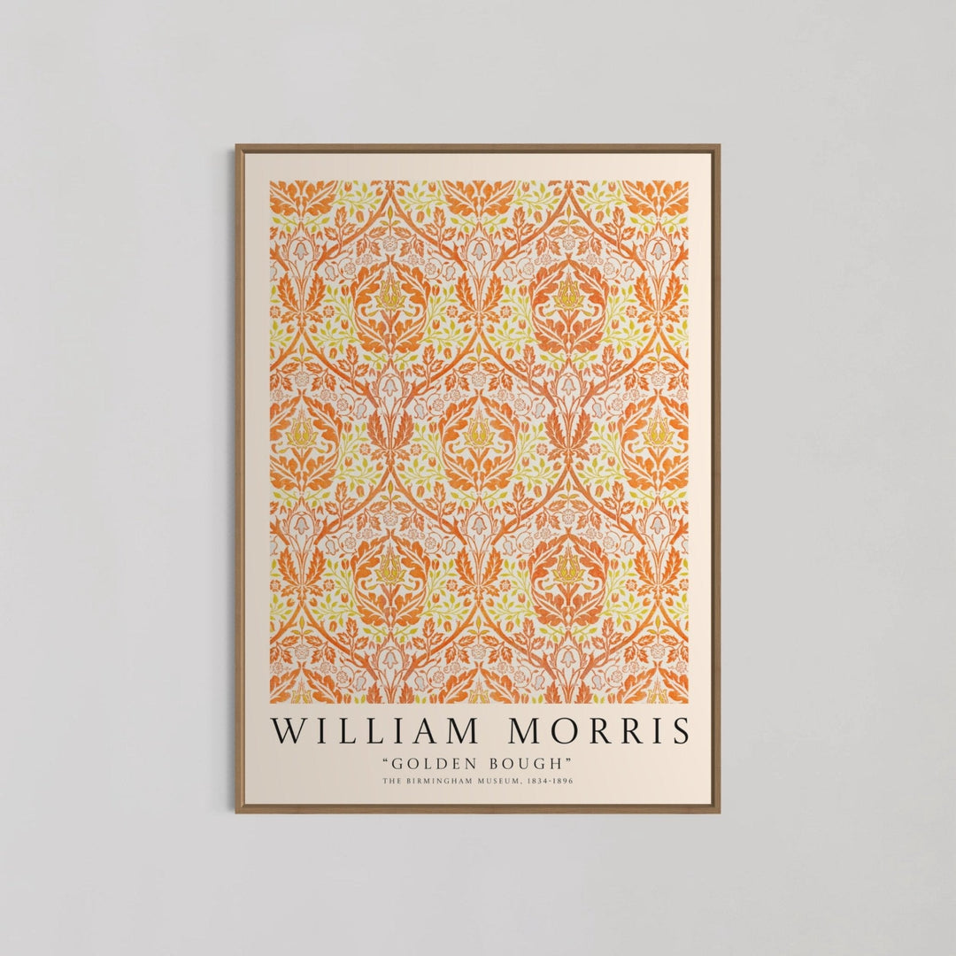 Golden Bough Pattern Wall Art by William Morris - Style My Wall,frame