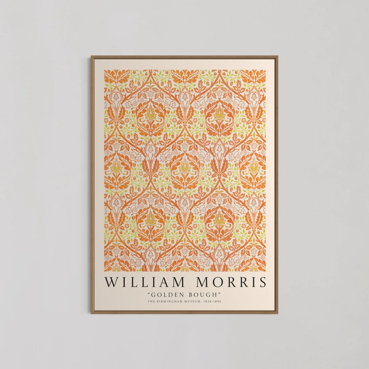 Golden Bough Pattern Wall Art by William Morris - Style My Wall,frame