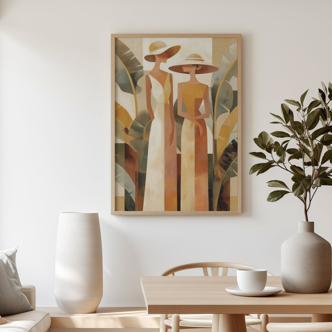 Golden Conversation wall - art - picture - poster