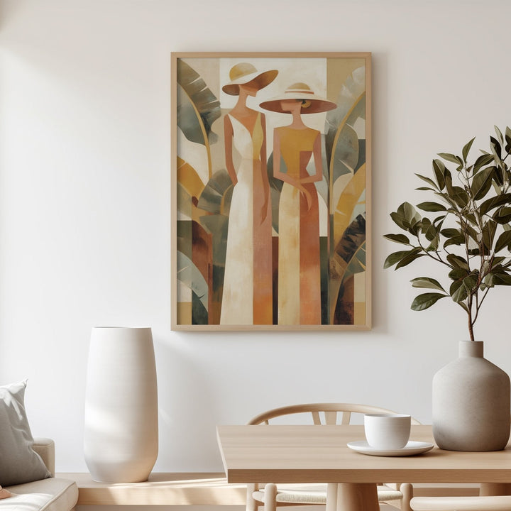 Golden Conversation wall - art - picture - poster