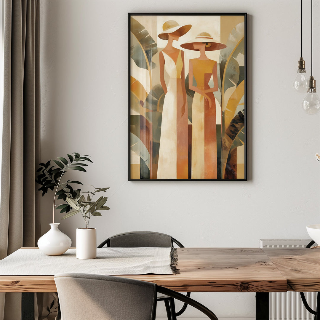 Golden Conversation wall - art - picture - poster