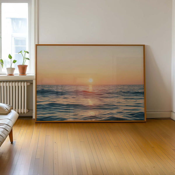 Golden Horizon Coastal Photography | Art & Canvas Print