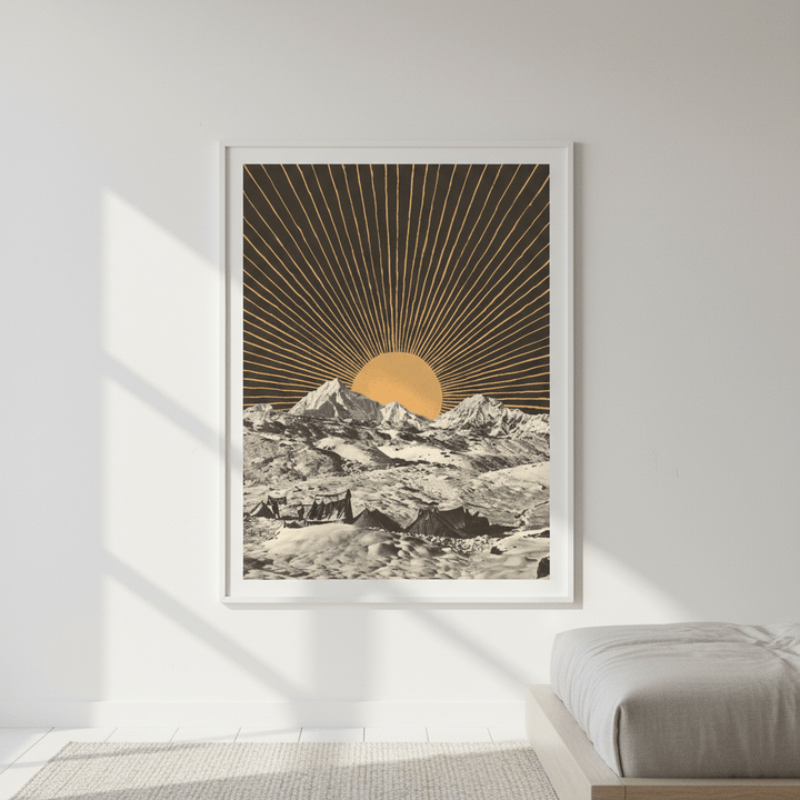 Golden Hour Mountainscape by Florent Bodart wall - art - picture - poster