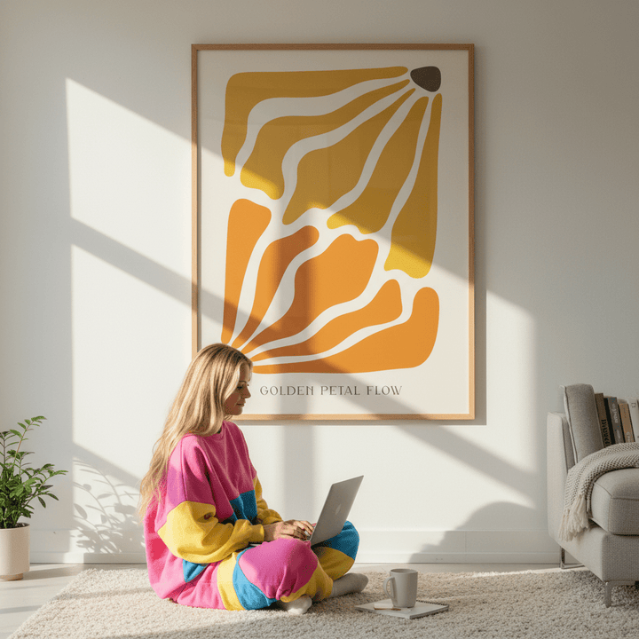 Golden Petal Flow by Henri Matisse wall - art - picture - poster