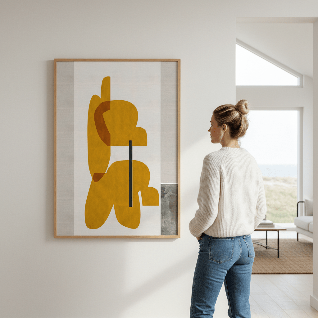 Golden Yellow by Rom Lammar wall - art - picture - poster