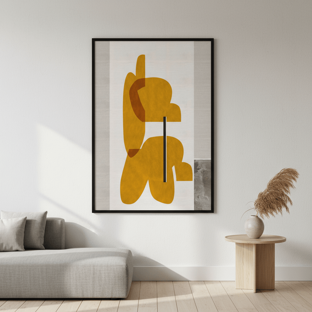 Golden Yellow by Rom Lammar wall - art - picture - poster