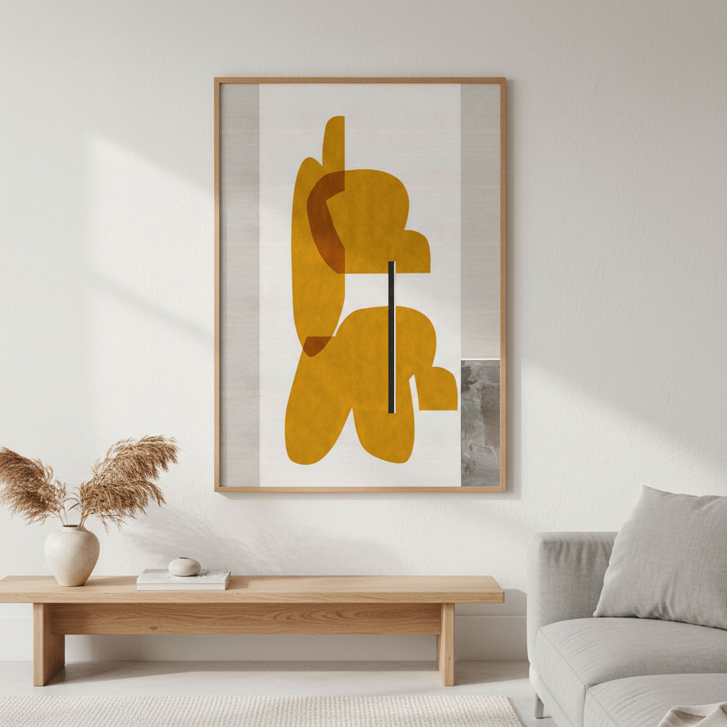 Golden Yellow by Rom Lammar wall - art - picture - poster