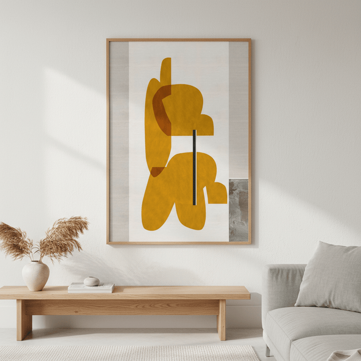 Golden Yellow by Rom Lammar wall - art - picture - poster