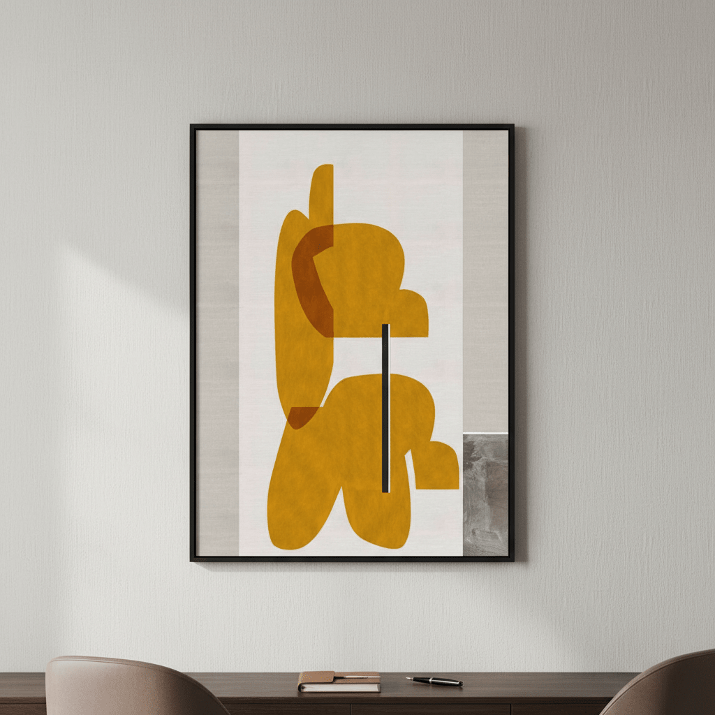 Golden Yellow by Rom Lammar wall - art - picture - poster