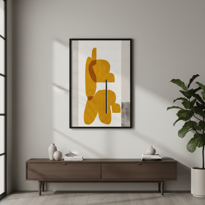 Golden Yellow by Rom Lammar wall - art - picture - poster