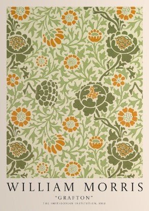 Grafton Pattern Wall Art by William Morris