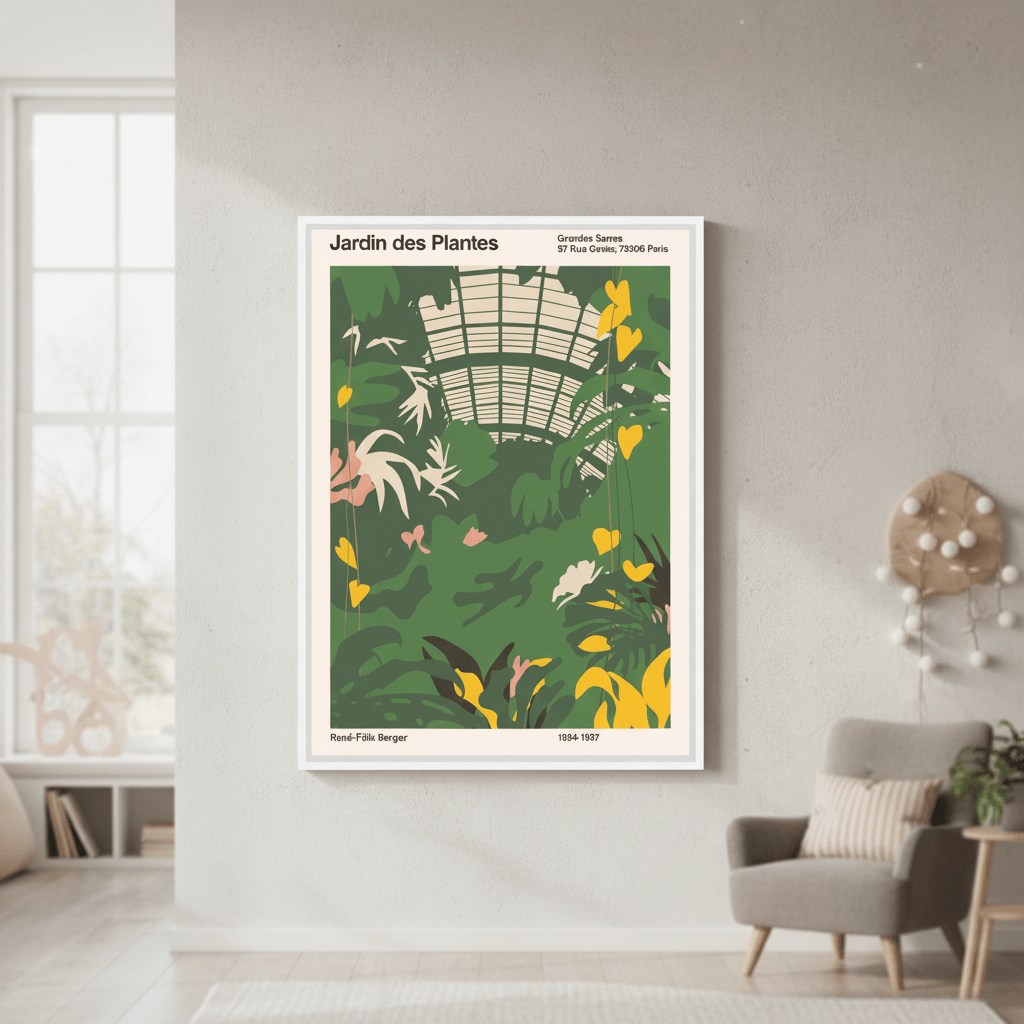 Grandes Serres du Jardin des Plantes by Florent Bodart wall - art - picture - poster