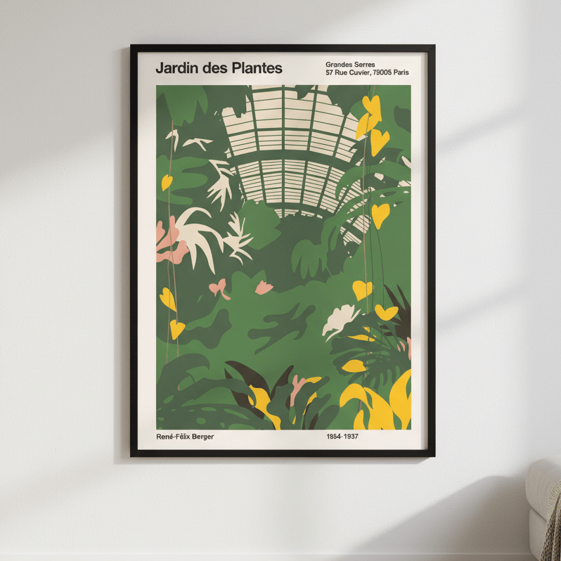 Grandes Serres du Jardin des Plantes by Florent Bodart wall - art - picture - poster