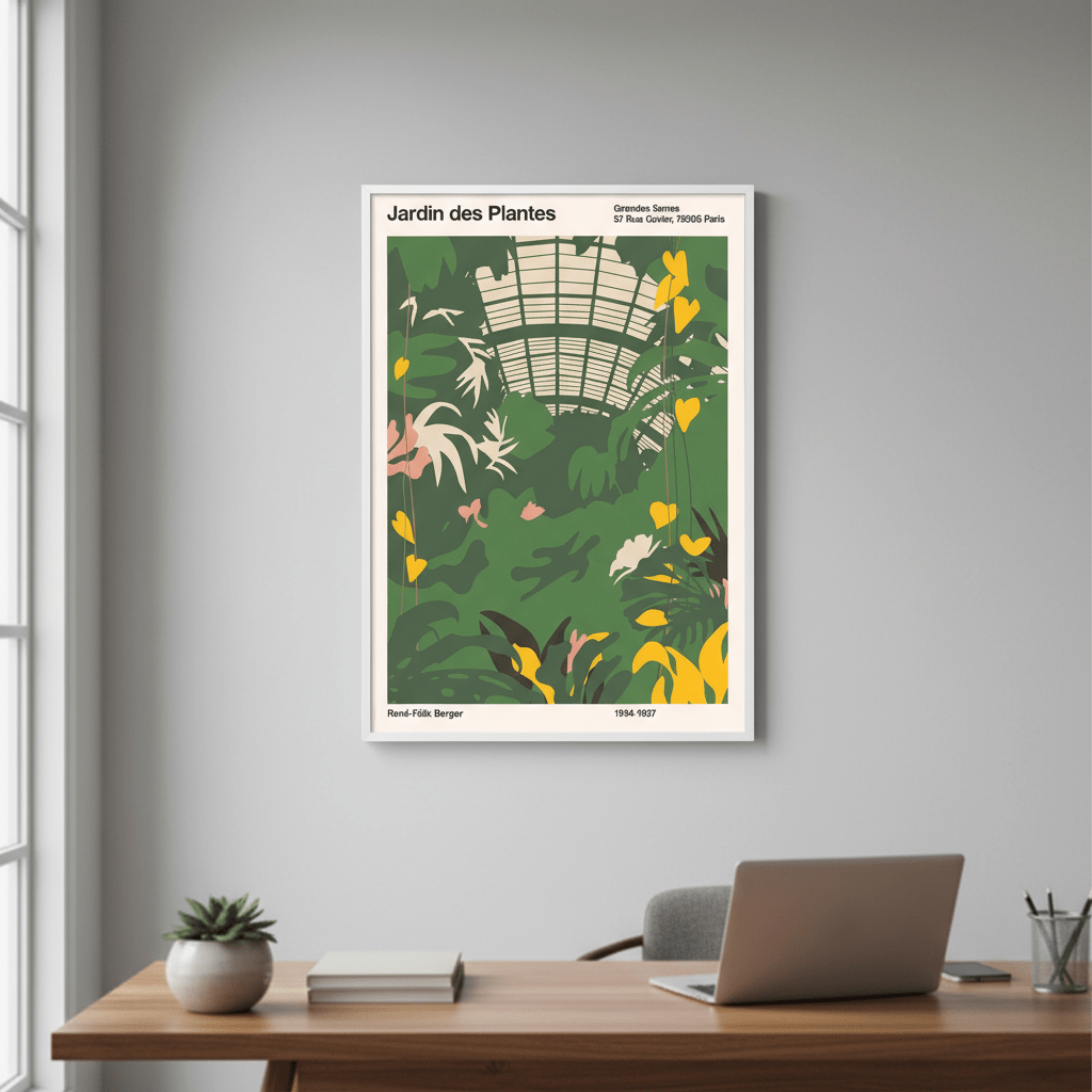 Grandes Serres du Jardin des Plantes by Florent Bodart wall - art - picture - poster
