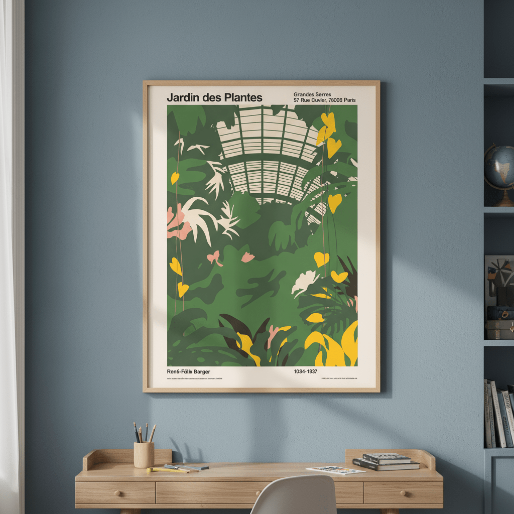 Grandes Serres du Jardin des Plantes by Florent Bodart wall - art - picture - poster