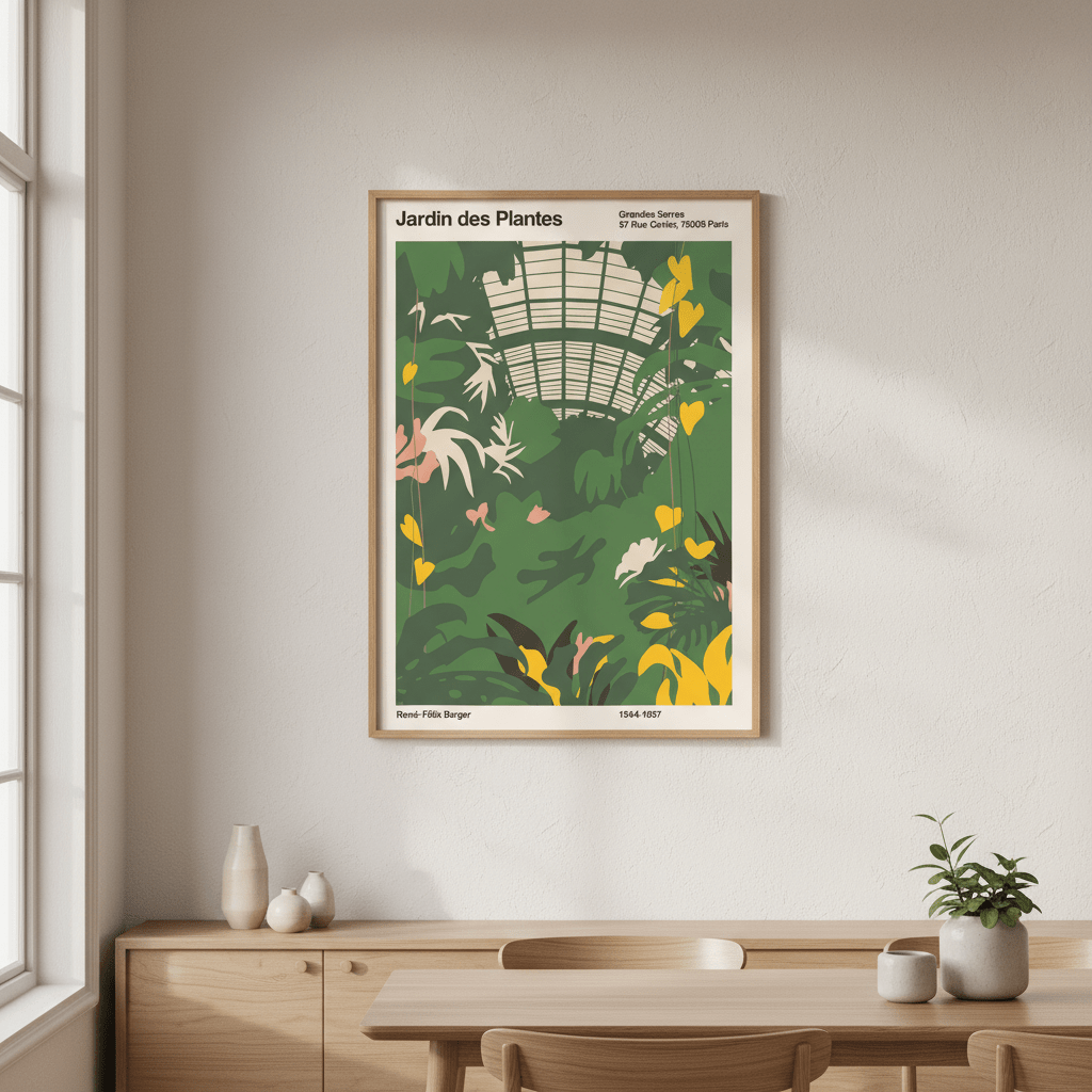 Grandes Serres du Jardin des Plantes by Florent Bodart wall - art - picture - poster