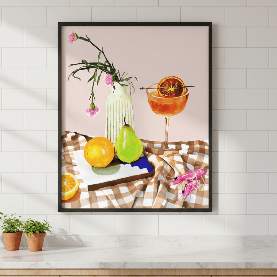 Grazing Gingham by Inkheart Designs wall - art - picture - poster
