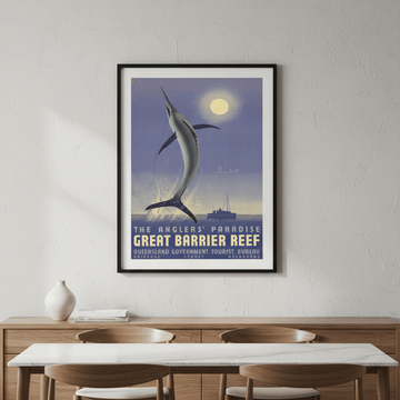 Great Barrier Reef Vintage Wall Art Print wall - art - picture - poster
