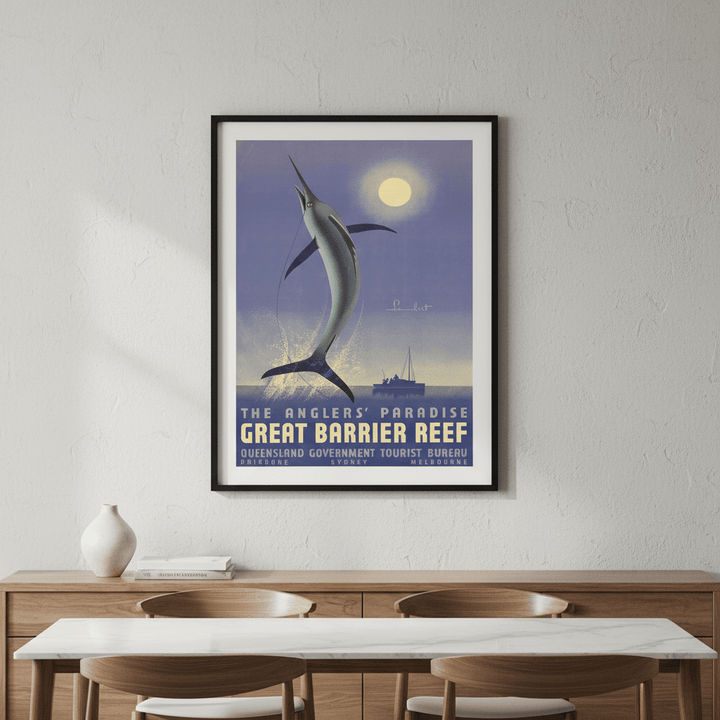 Great Barrier Reef Vintage Wall Art Print wall - art - picture - poster