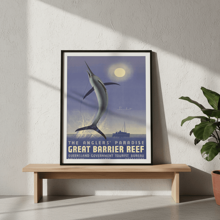 Great Barrier Reef Vintage Wall Art Print wall - art - picture - poster