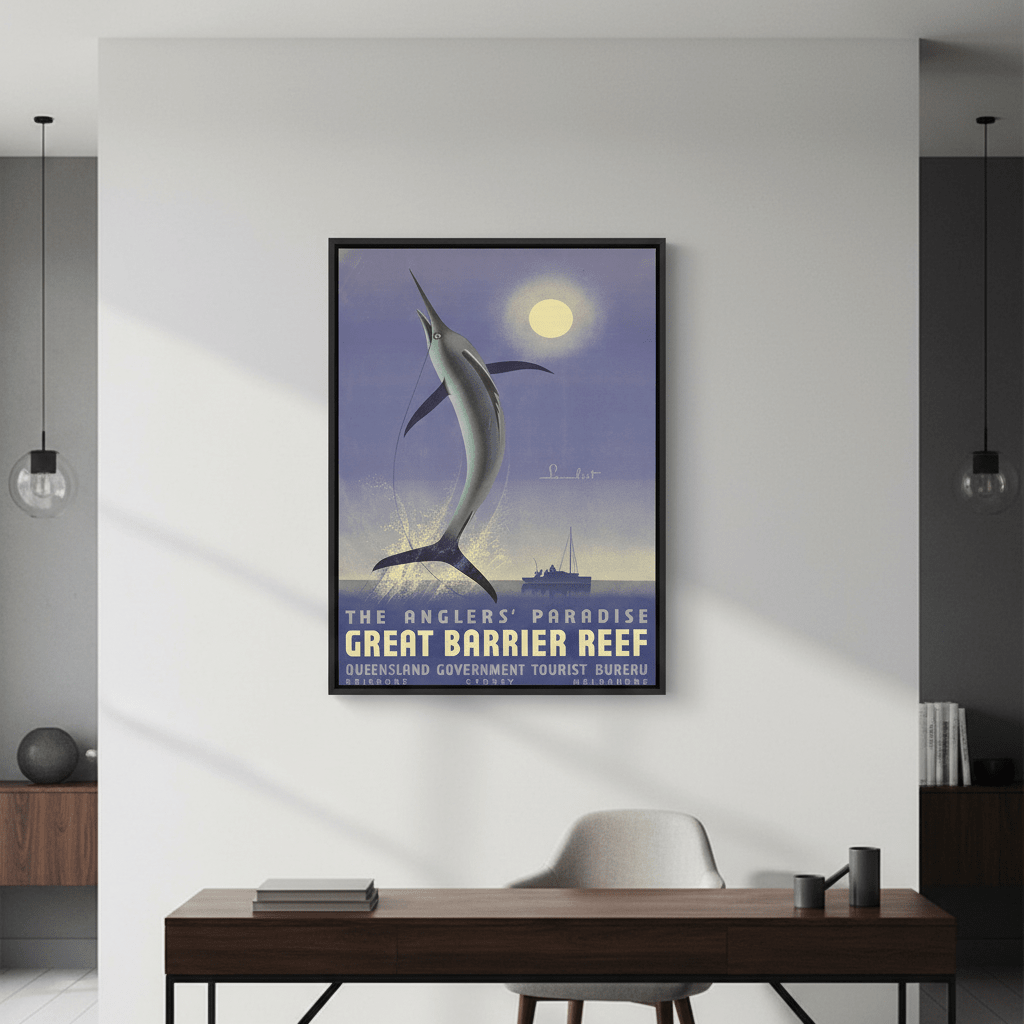 Great Barrier Reef Vintage Wall Art Print wall - art - picture - poster