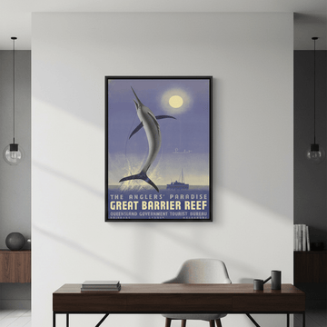 Great Barrier Reef Vintage Wall Art Print wall - art - picture - poster