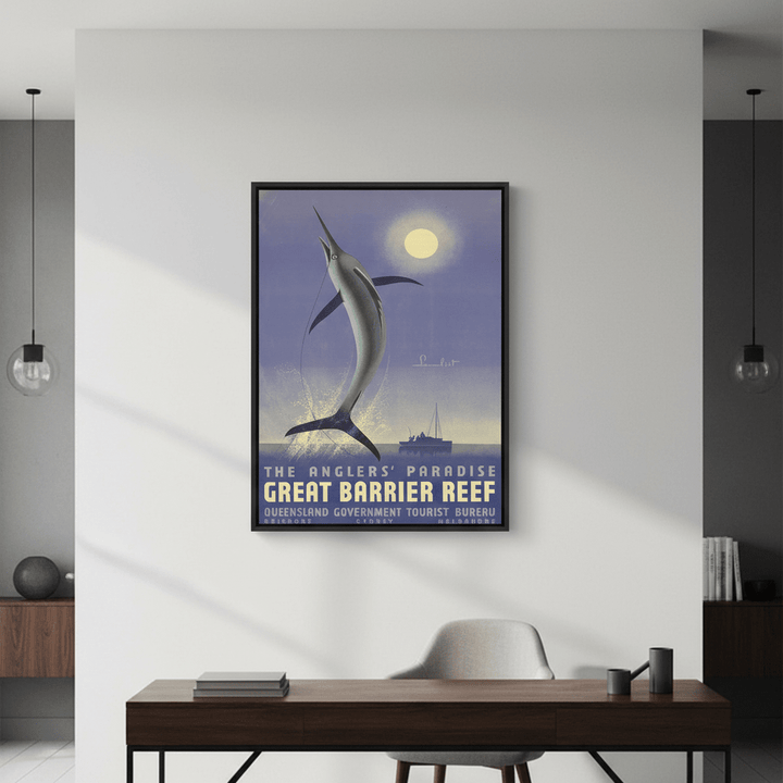 Great Barrier Reef Vintage Wall Art Print wall - art - picture - poster