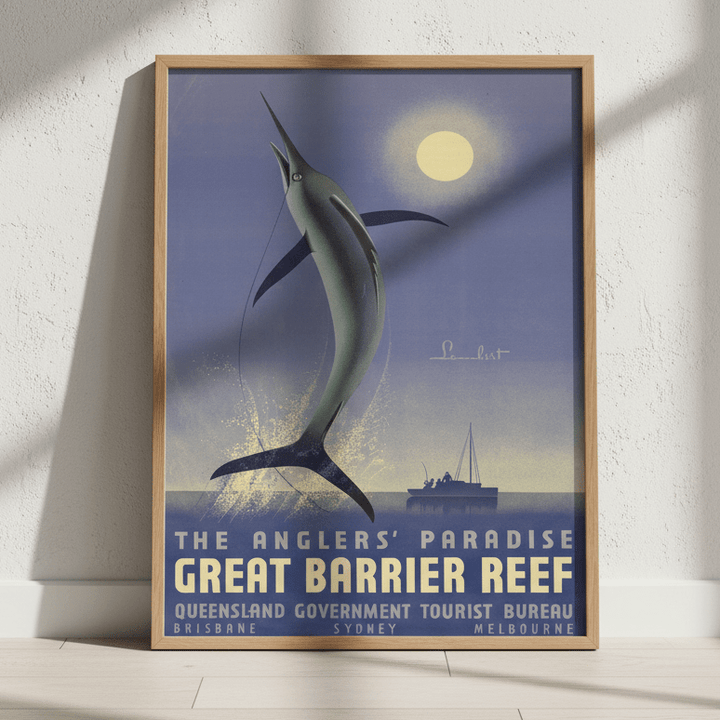Great Barrier Reef Vintage Wall Art Print wall - art - picture - poster