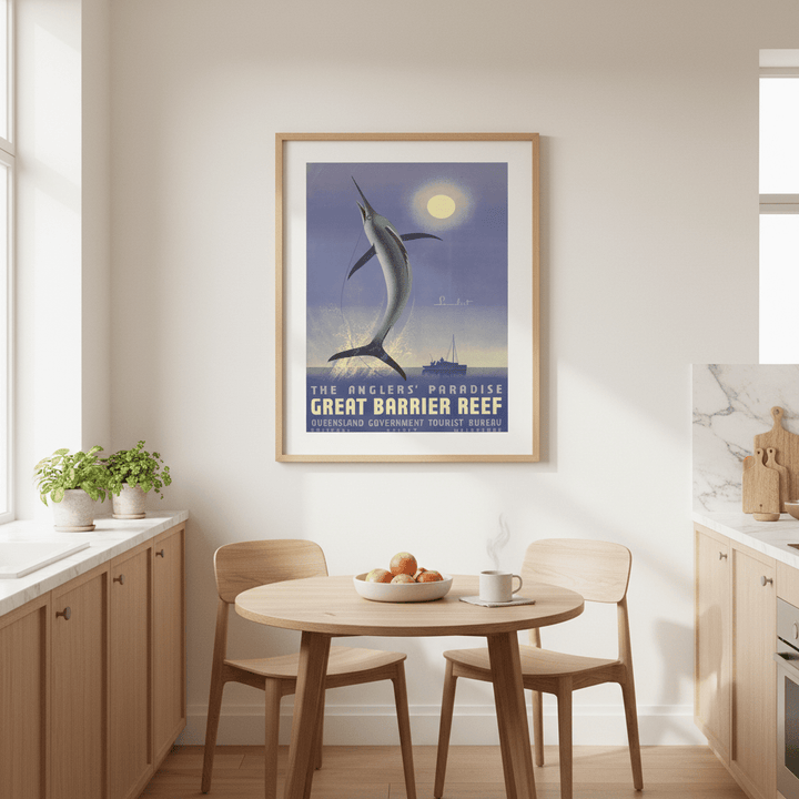 Great Barrier Reef Vintage Wall Art Print wall - art - picture - poster