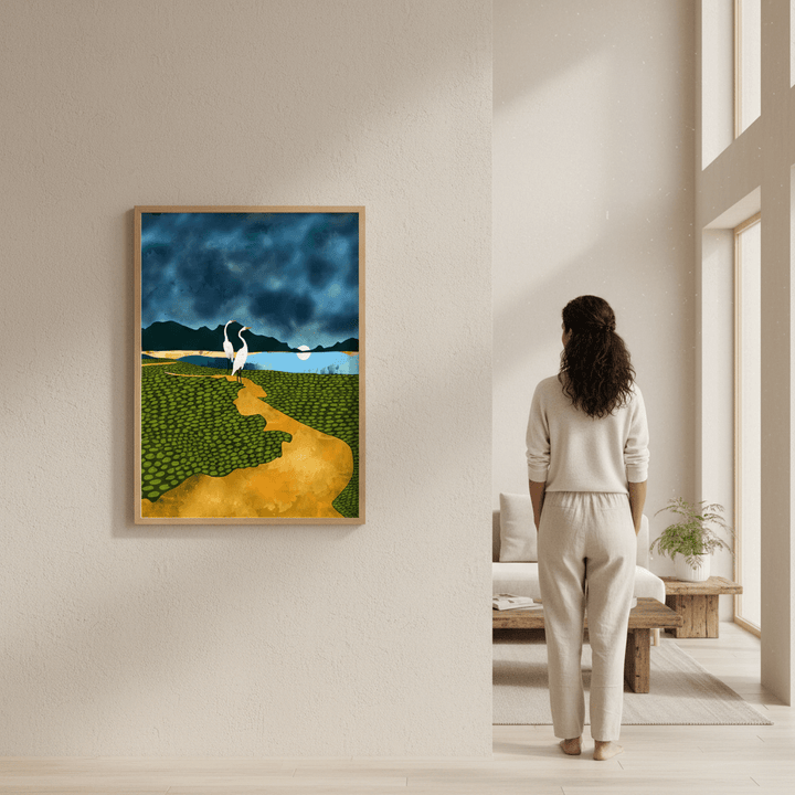 Great Egrets on Honeymoon Island by 83 Oranges wall - art - picture - poster
