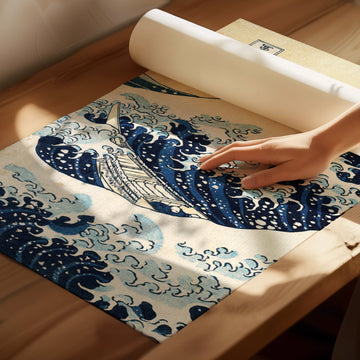 Great Wave Trio Hokusai Exhibition Prints wall - art - picture - poster