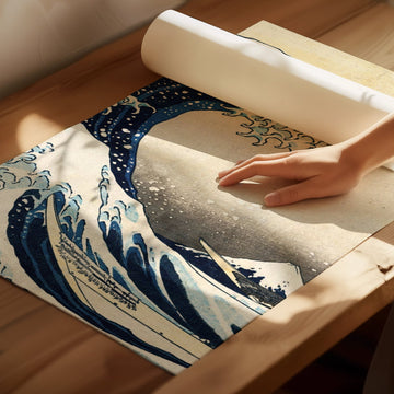 Great Wave Trio Hokusai Exhibition Prints wall - art - picture - poster