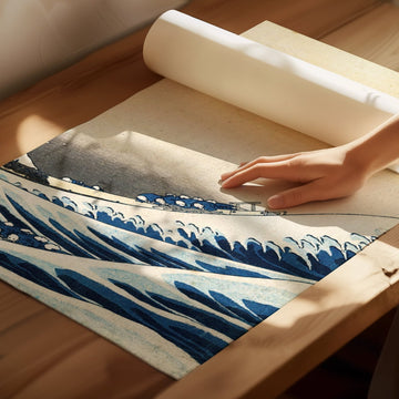 Great Wave Trio Hokusai Exhibition Prints wall - art - picture - poster