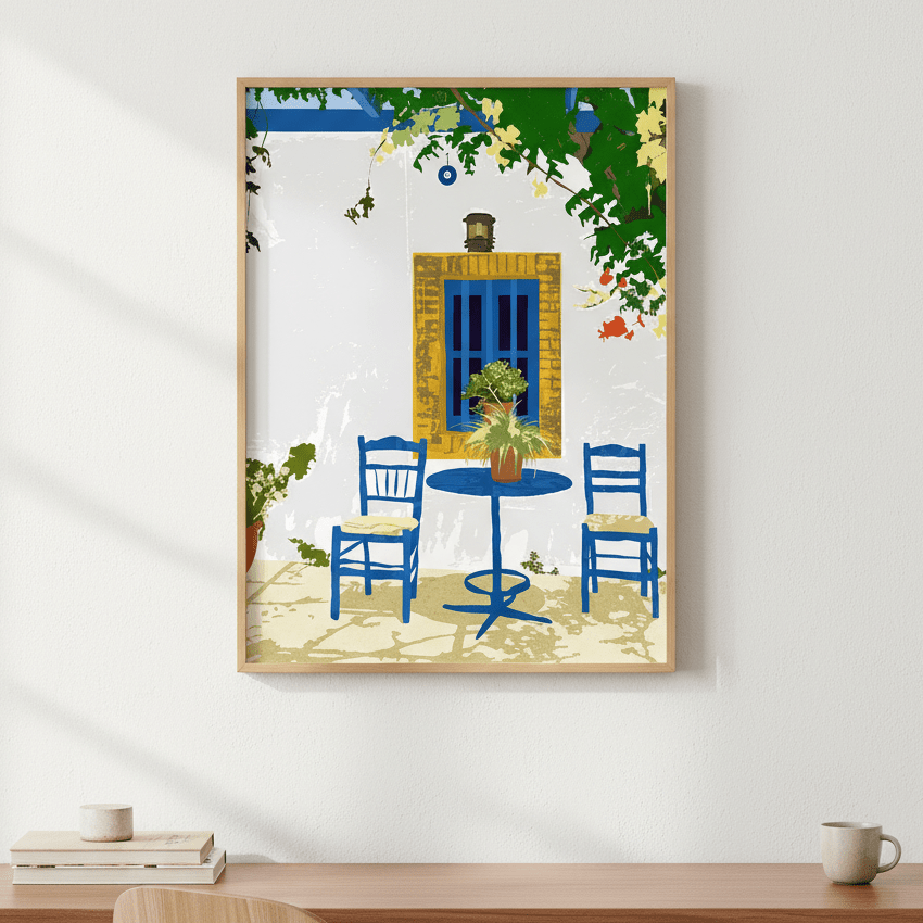 Greek Vacay for Two by 83 Oranges wall - art - picture - poster