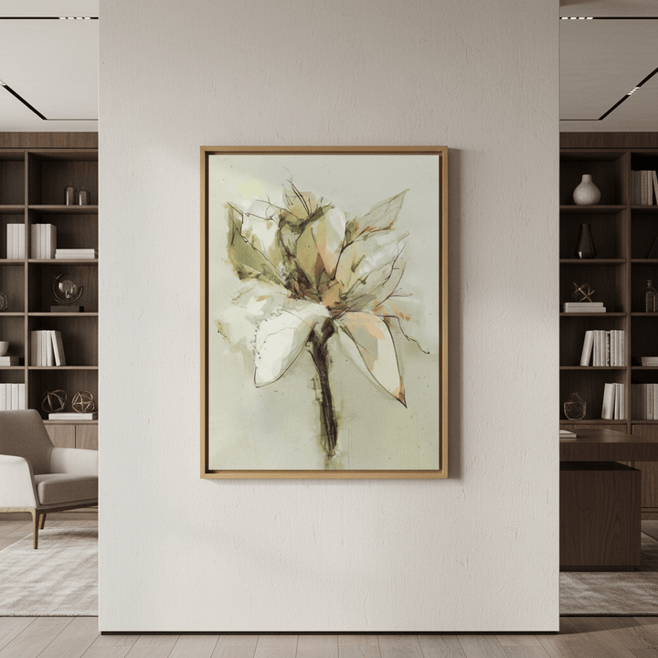 Green Bloom by Deer Muskeeter wall - art - picture - poster