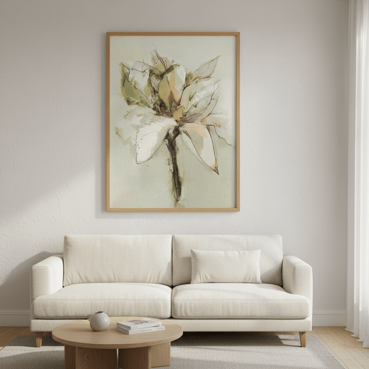 Green Bloom by Deer Muskeeter wall - art - picture - poster