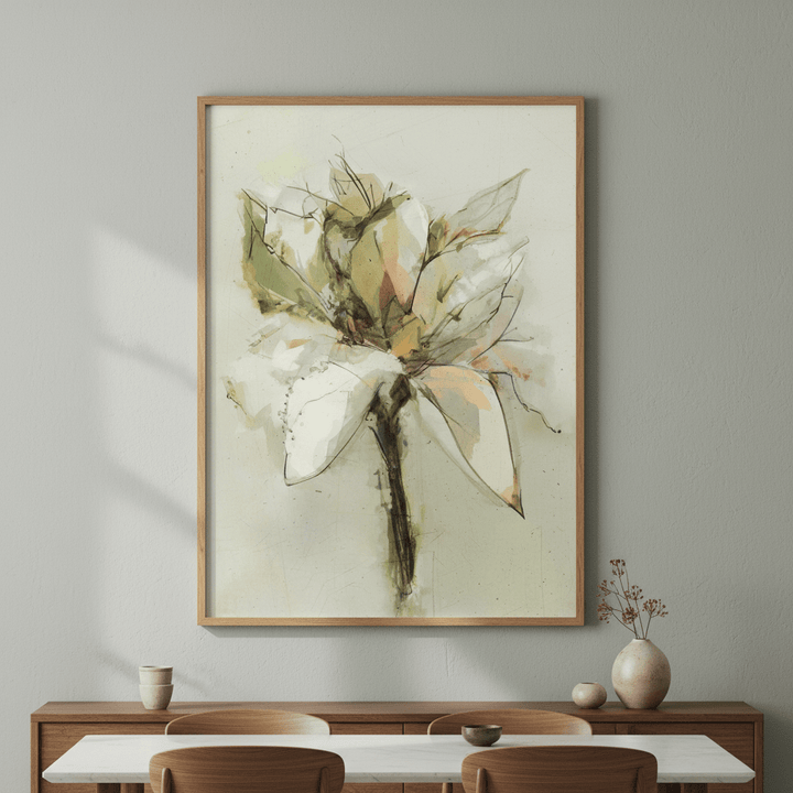Green Bloom by Deer Muskeeter wall - art - picture - poster
