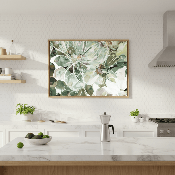 Green Daisy by Deer Muskeeter wall - art - picture - poster