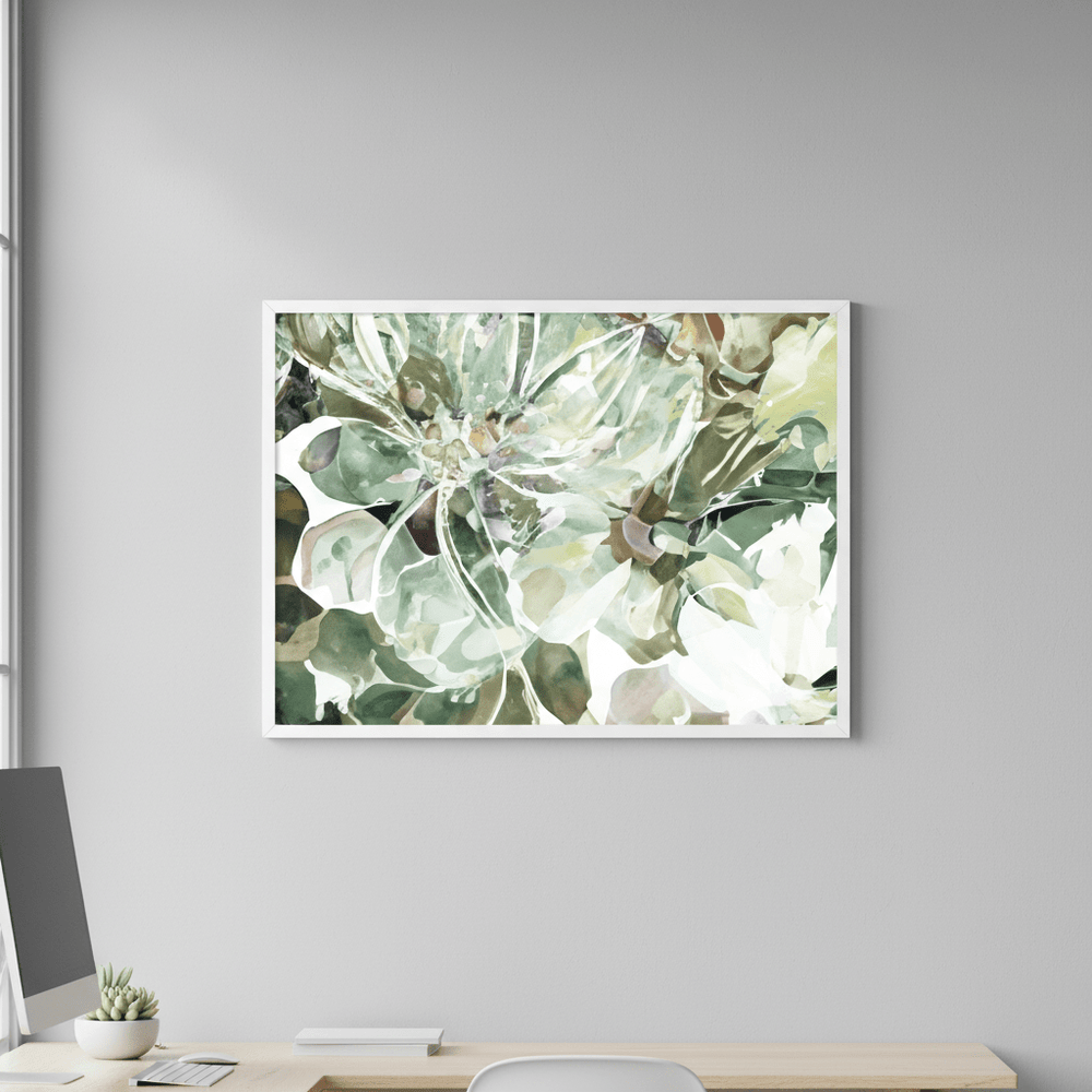 Green Daisy by Deer Muskeeter wall - art - picture - poster