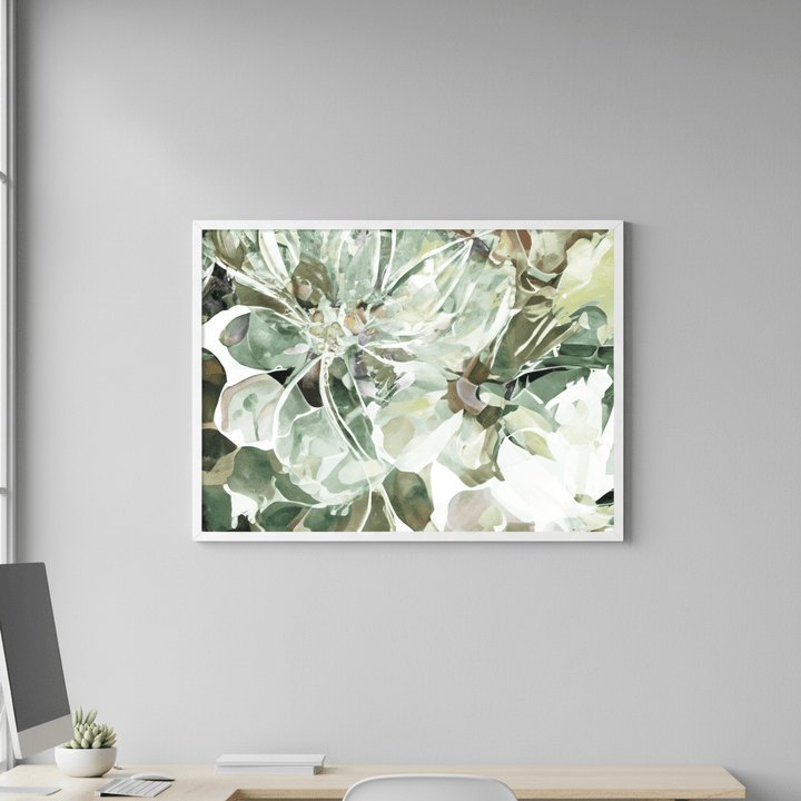 Green Daisy by Deer Muskeeter wall - art - picture - poster