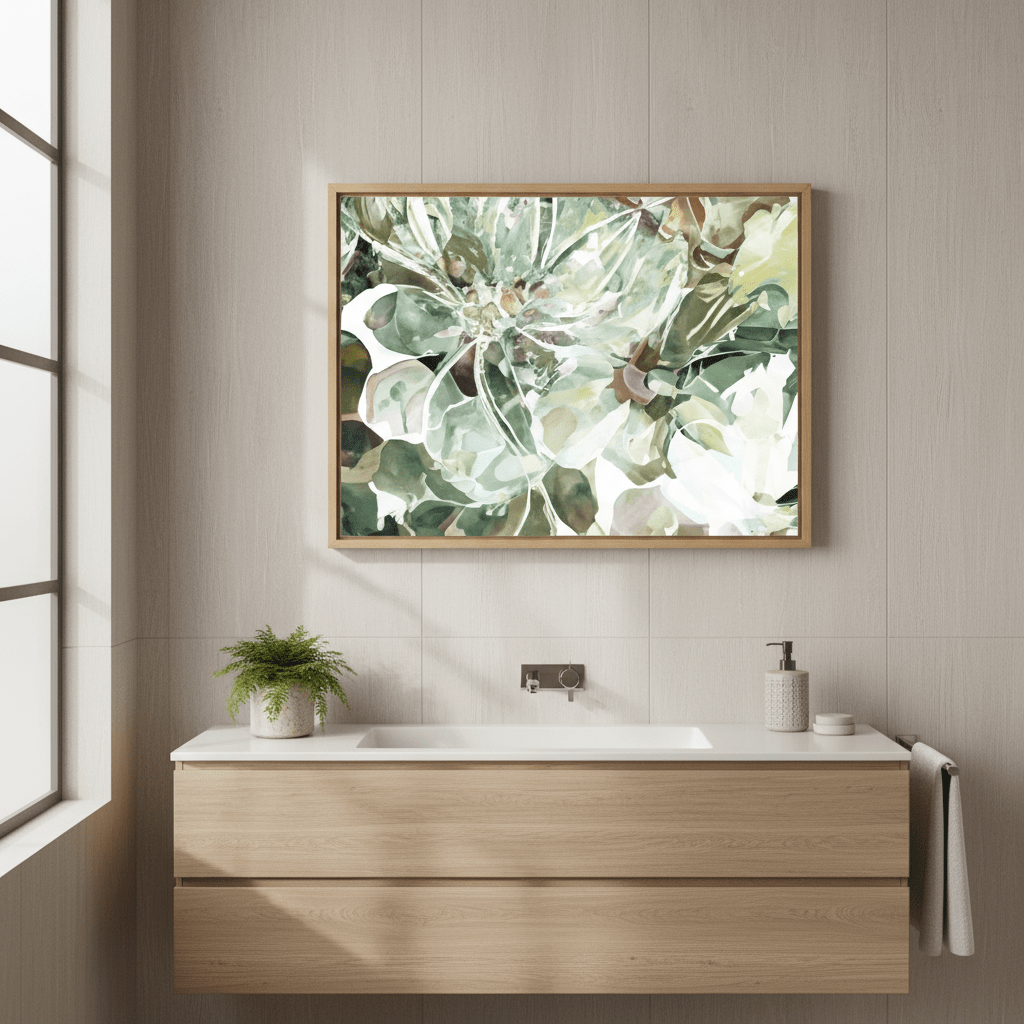 Green Daisy by Deer Muskeeter wall - art - picture - poster