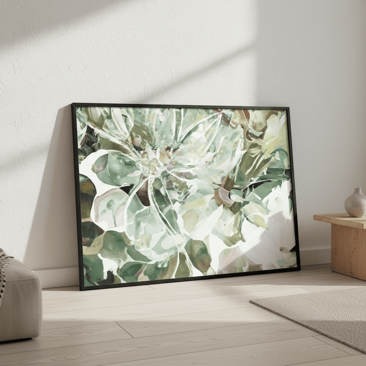 Green Daisy by Deer Muskeeter wall - art - picture - poster