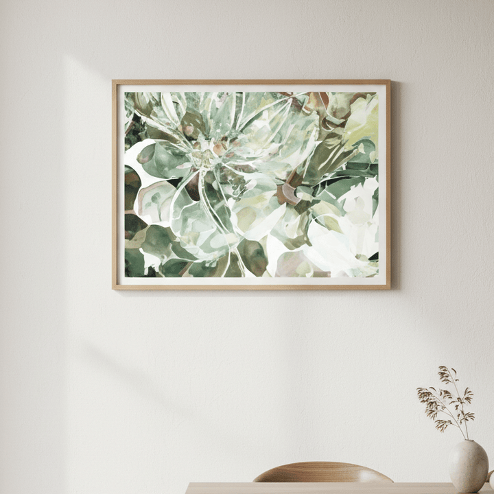 Green Daisy by Deer Muskeeter wall - art - picture - poster