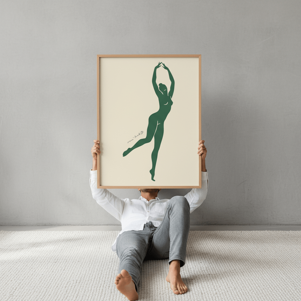 Green Dancing Figure by Henri Matisse wall - art - picture - poster