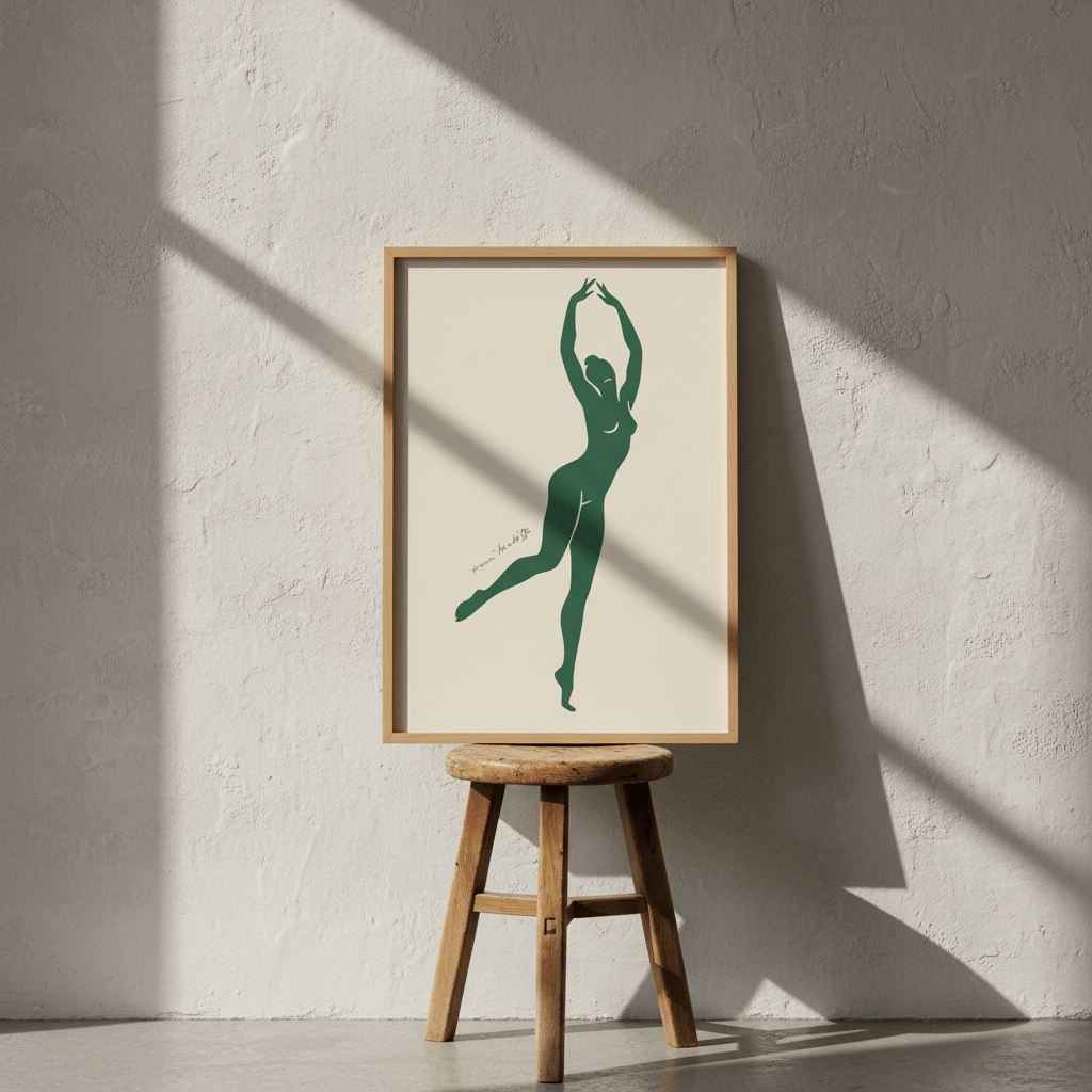 Green Dancing Figure by Henri Matisse wall - art - picture - poster
