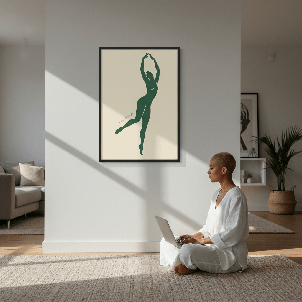Green Dancing Figure by Henri Matisse wall - art - picture - poster