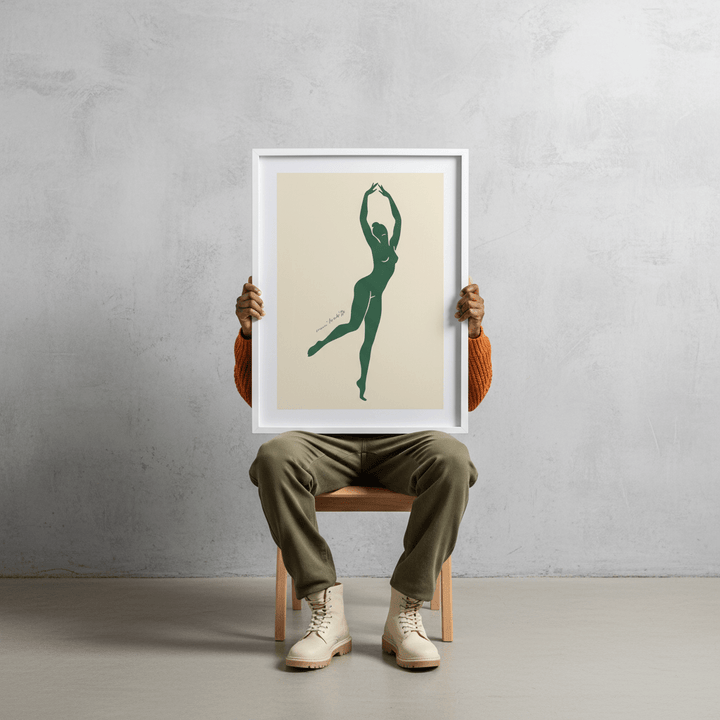 Green Dancing Figure by Henri Matisse wall - art - picture - poster