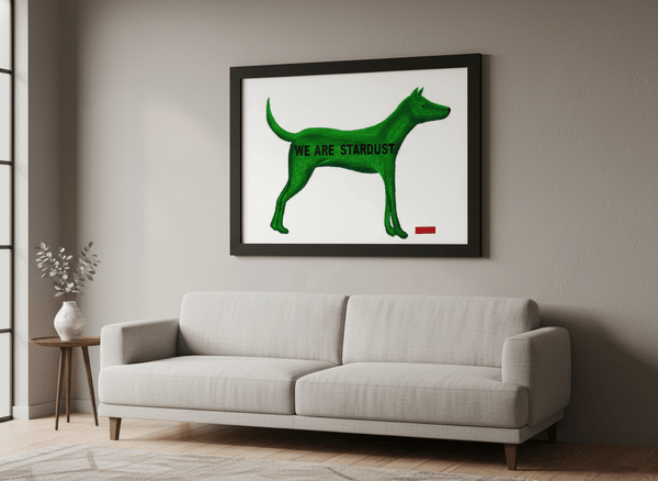 Green Dog By Ismed Rizal | Art & Canvas Print